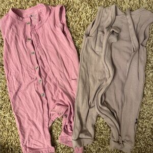 Kyte Baby sleeveless Rompers 0-3 months